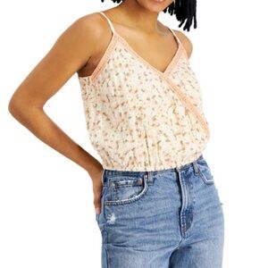 Planet Gold Floral Top Sz XS